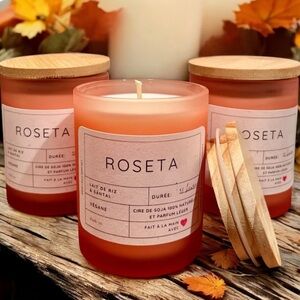 Rice Milk & Sandalwood Roseta Scented Candle Quebec Canada